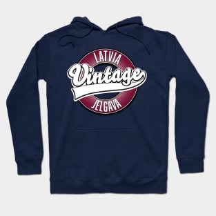 Jelgava latvia vintage style logo Hoodie